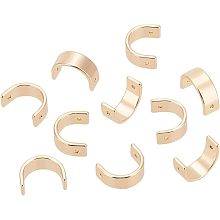 BENECREAT 12Pcs 18K Gold Plated Arch Links Charms, Golden Brass Connector Charms for Earring Necklace Bracelet Making, 10x13x5mm