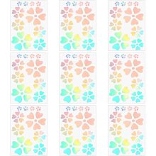 NBEADS 9 Sheets Car Flowers Stickers, Flower Car Decals Self-Adhesive PVC Car Stickers Waterproof Decorative Decals for Vehicle Window Wall Laptop Decoration, Colorful