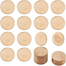 PandaHall Elite 30pcs Brass Stamping Blanks, 25mm(1 Inch) Circle Metal Tags Golden Solid Blank Coins Jewelry Stamping Discs Round Blanks Tag Pendants for Earring Pendant Charm Jewelry Making, No Hole