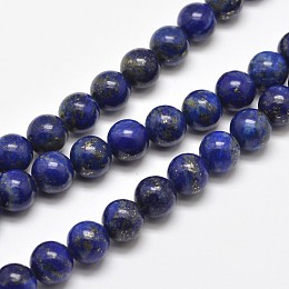 Arricraft Natural Lapis Lazuli Round Bead Strands, 6mm, Hole: 1mm, about 62pcs/strand, 15.5 inches