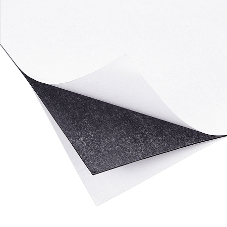BENECREAT Sponge EVA Sheet Foam Paper Sets, With Double Adhesive Back, Antiskid, Rectangle, Black, 30x21x0.1cm