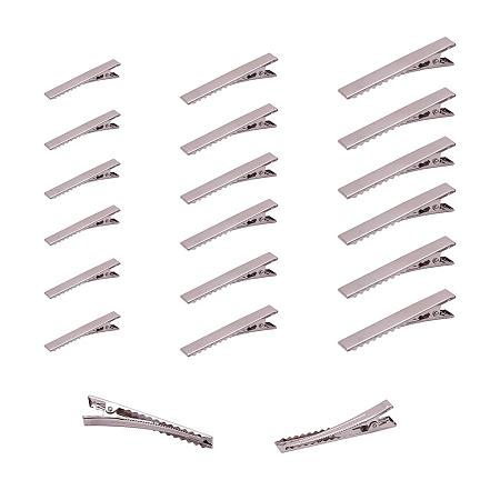 Arricraft 150pcs Metal Hair Clips Alligator Hair Clip Flat Top with Teeth  Single Prong Curl Clips Hairbow Accessory for Hair Care, Arts & Crafts  Projects (1”, ”, 2”) 