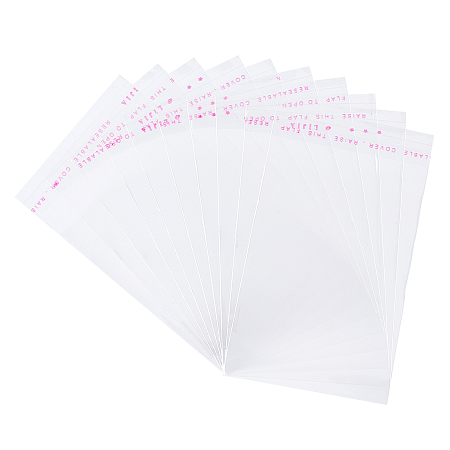 OPP Cellophane Bags, Small Jewelry Storage Bags, Self-Adhesive Sealing Bags, Rectangle, Clear, 8x6cm; Unilateral Thickness: 0.035mm; Inner Measure: 5.5x6cm