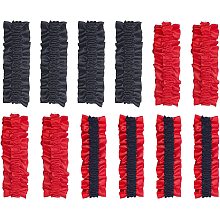 CHGCRAFT 12Pcs 3Colors 20s Armband Garter Arm Garters for Men Sleeve Garters Red Black 1920s Mens Costume Clothing Elastic Arm Bands for Party Supplies Las Vegas Poker Game Night