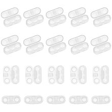 PandaHall Elite 60pcs Clear Plastic Chain Connector Replacement Vertical Roman Roller Blind Ball Chain Cord Connector Clips for Beaded Chain for #10 or #6 Roller Shades and Vertical Blinds