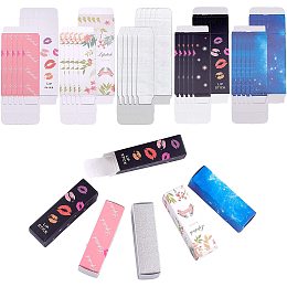 PandaHall Elite 60pcs 5 Color Lipstick Boxes Rectangle Kraft Paper DIY Lipstick Boxes Lipgloss Storage Tube Holder for DIY Lip Balm Cosmetics Bottle Storage