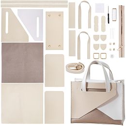 WADORN Handmade Tote Bag Making Kits, DIY Imitation Leather Handbag Making Kit DIY Personalized Bag Stitching Set Sewing Handicraft Shoulder Bag Making All Accessories, 9.8x4.7X 7.8 Inch