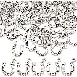 SUNNYCLUE 1 Box 100Pcs Cowboy Charms Horseshoe Charms Bulk Good Luck Charm Horse Charms War Horse Western Cowboy Charm for Jewelry Making Charms DIY Earrings Bracelet Necklace Craft Spirit Gift