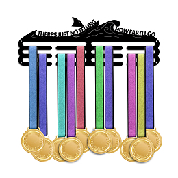 PandaHall Elite Medal Hanger Holder Display Rack Wave Medal Hanger Awards Ribbon Cheer 3 Lines Sport Award Rack Wall Mount Frame Gymnastics Softball Holder for Over 50 Medals