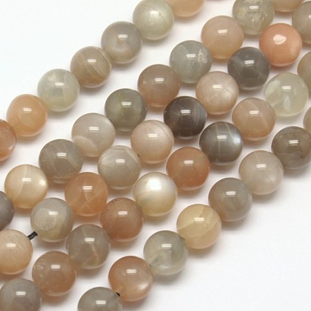 Arricraft Natural Sunstone Beads Strands, Round, 6mm, Hole: 1mm, about 65pcs/strand, 15.7 inches