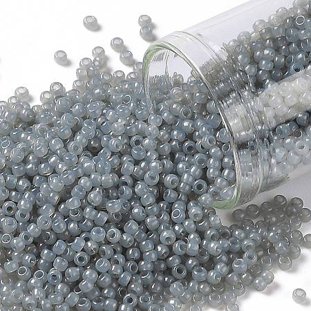 Honeyhandy TOHO Round Seed Beads, Japanese Seed Beads, (1150) Translucent Grey, 11/0, 2.2mm, Hole: 0.8mm, about 1110pcs/10g