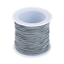 Honeyhandy Elastic Cord, Gray, 1mm, about 22.96 yards(21m)/roll