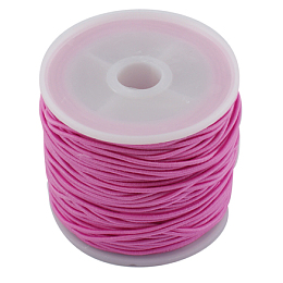 Honeyhandy Elastic Cord, Hot Pink, 1mm, about 22.96 yards(21m)/roll