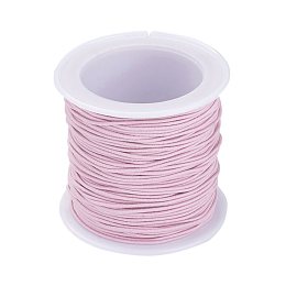 Honeyhandy Elastic Cord, Pink, 1mm, about 22.96 yards(21m)/roll