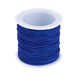 Honeyhandy Elastic Cord, Medium Blue, 1mm, about 22.96 yards(21m)/roll