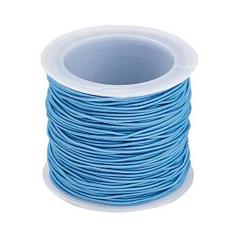 Honeyhandy Elastic Cord, Light Sky Blue, 1mm, about 22.96 yards(21m)/roll