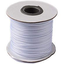 PandaHall Elite About 88 Yards/roll 1mm Waxed Polyester Cord Korean Waxed Cord Thread Beading Thread Bead Cord White for Jewellery Bracelets Craft Making