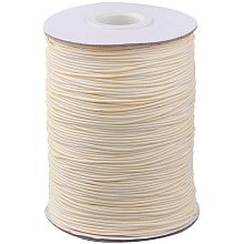 PandaHall Elite About 85 Yards 1mm Korean Waxed Polyester Cord Waxed Cord Thread Beading Thread for Jewellery Bracelets Craft Making (LemonChiffon)