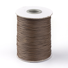 Honeyhandy Korean Waxed Polyester Cord, Sienna, 1mm, about 85yards/roll