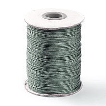 Honeyhandy Korean Waxed Polyester Cord, Dark Slate Gray, 1mm, about 85yards/roll