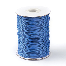 Honeyhandy Korean Waxed Polyester Cord, Royal Blue, 1mm, about 85yards/roll