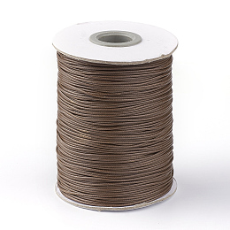 Honeyhandy Korean Waxed Polyester Cord, Sienna, 1mm, about 85yards/roll