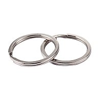 Nbeads 304 Stainless Steel Split Key Rings, Stainless Steel Color, 2x25mm