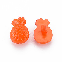 ARRICRAFT 1-Hole Plastic Buttons, Pineapple, Mixed Color, 18x11.5x9mm, Hole: 2.5mm