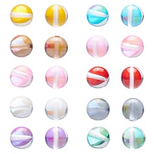 Arricraft 50Pcs 10 Colors Synthetic Moonstone Beads Strands, Holographic Beads, Dyed, Round, Mixed Color, 8mm, Hole: 0.7mm, 5pcs/color