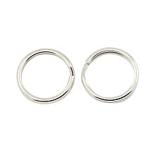 NBEADS 1000PCS Iron Round Edged Split Circular Ring Key Rings Key Chain Ring Clips for Home Car Keys Organization - 0.59'' 15mm Diameter