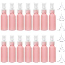 Round Shoulder Plastic Spray Bottles, with Mini Transparent Plastic Funnel Hopper, Pink, 10.35x2.72cm; Capacity: 30ml