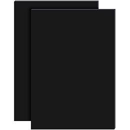 BENECREAT Silicone Single Side Board, with Adhesive Back, Rectangle, Black, 30x21x0.2cm