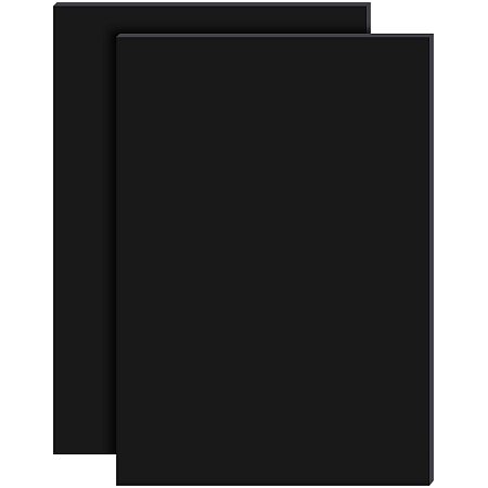 BENECREAT Silicone Single Side Board, with Adhesive Back, Rectangle, Black, 30x21x0.2cm