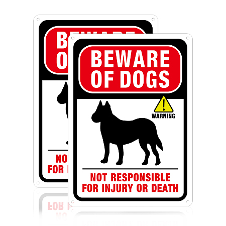 Globleland UV Protected & Waterproof Aluminum Warning Signs, Colorful, 250x180x0.8mm, Hole: 4mm