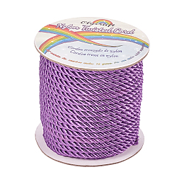 Olycraft Nylon Thread, Twisted Cord, Indigo, 5mm, about 30yards/roll(27.432m/roll)