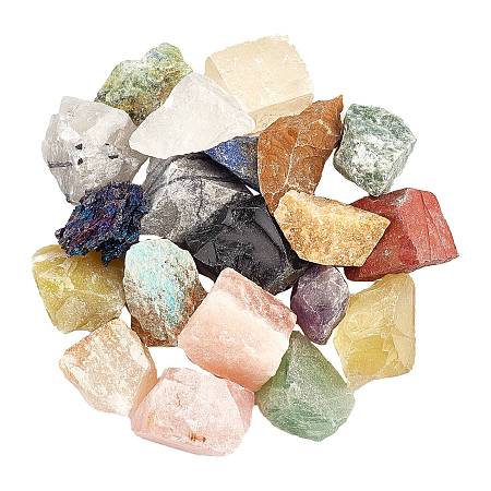 Natural Mess Gemstone Stone, No Hole/Undrilled, Rough Raw Stone, Nuggets, 21~38x21~29x12~19.5mm, 20pcs/bag; 1bag
