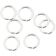 UNICRAFTALE About 1000pcs/bag 304 Stainless Steel Close but Unsoldered Jump Rings 7.6mm Inner Diameter Open Jump Rings Silver Tone Connector Rings for Necklace DIY Jewelry Making 10x1.2mm