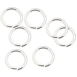 UNICRAFTALE About 1000pcs/bag 304 Stainless Steel Close but Unsoldered Jump Rings 7.6mm Inner Diameter Open Jump Rings Silver Tone Connector Rings for Necklace DIY Jewelry Making 10x1.2mm