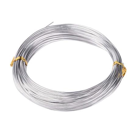 NBEADS 10 Rolls of Silver Aluminum Craft Wire 1.5mm Aluminum Wire Rolls for DIY Sculpture and Crafts; 10m/roll