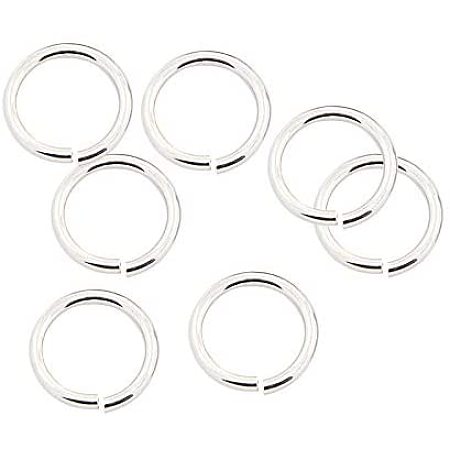 UNICRAFTALE About 1000pcs/bag 304 Stainless Steel Close but Unsoldered Jump Rings 7.6mm Inner Diameter Open Jump Rings Silver Tone Connector Rings for Necklace DIY Jewelry Making 10x1.2mm