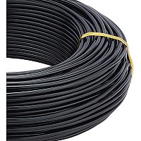BENECREAT 180 Feet 12 Gauge Jewelry Craft Wire Aluminum Wire Bendable Metal Sculpting Wire for Bonsai Trees, Floral, Arts Crafts Making, Black