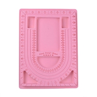 Arricraft Plastic Bead Design Boards, Pink, Size: about 24cm wide, 33cm long, 1cm thick