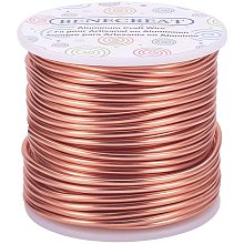 BENECREAT 10 Gauge Jewelry Craft Aluminum Wire 80 Feet Bendable Metal Sculpting Wire for Craft Floral Model Skeleton Making (Copper, 2.5mm)