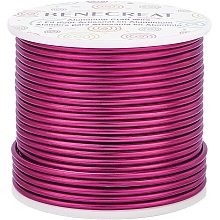 BENECREAT 10 Gauge 80FT Tarnish Resistant Jewelry Craft Wire Bendable Aluminum Sculpting Metal Wire for Jewelry Craft Beading Work, Red