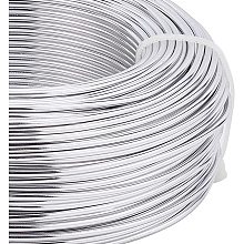 BENECREAT 180 Feet 12 Gauge Silver Aluminum Wire Bendable Metal Sculpting Wire for Bonsai Trees, Floral, Home Decors and Other Arts Crafts Making