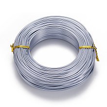 Honeyhandy Aluminum Wire, Flexible Craft Wire, for Beading Jewelry Doll Craft Making, Light Steel Blue, 12 Gauge, 2.0mm, 55m/500g(180.4 Feet/500g)