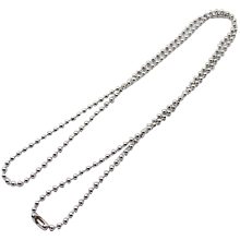 Pandahall Elite 30pcs 2.5mm Ball Chain Necklace Stainless Steel Ball Beaded Chain Metal Jewelry Chains for Necklace Jewelry Accessories Making 23.6"(60cm)