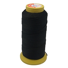 Honeyhandy Nylon Sewing Thread, 12-Ply, Spool Cord, Black, 0.6mm, 150yards/roll