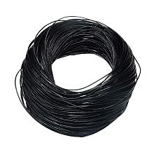 ARRICRAFT Cowhide Cord, Black, 3mm; About 100yard/bundle