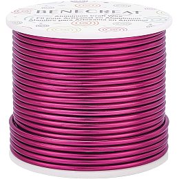 BENECREAT 10 Gauge 80FT Tarnish Resistant Jewelry Craft Wire Bendable Aluminum Sculpting Metal Wire for Jewelry Craft Beading Work, Red